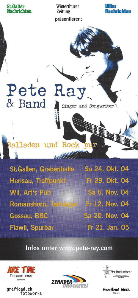 Pete Ray & Band - Balladen und Rock pur